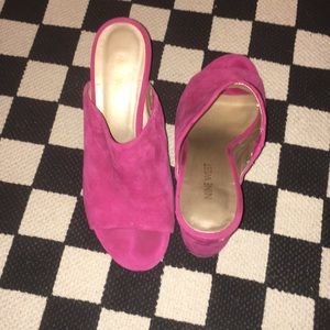 Pink Nine West heels
